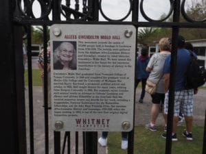 Entrance to Allees Gwendolyn Midlo Hall at Whitney Plantation - FREETOBEBRI.COM