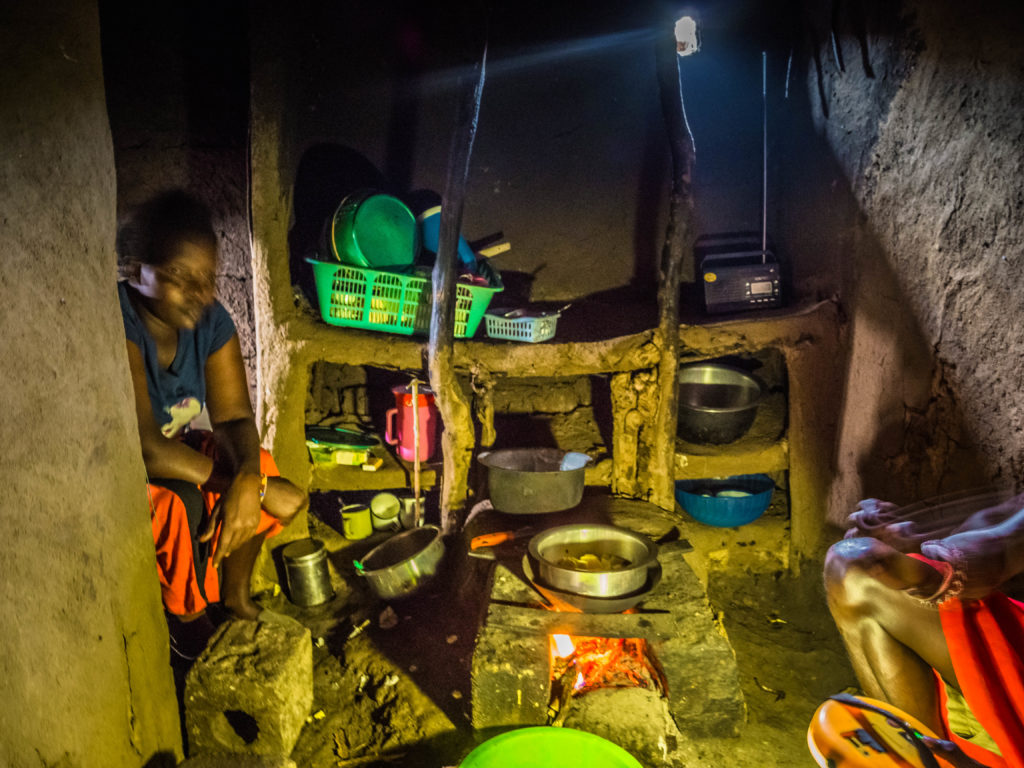 Travel - Visiting a Maasai village - The inside of a home in a traditional Maasai Village