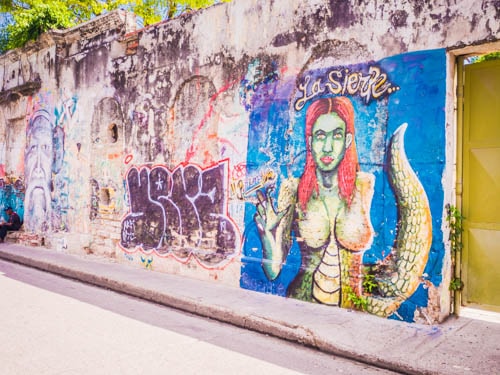 graffitti street art in Cartagena Colombia