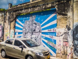 Graffiti or Street Art in Cartagena Colombia